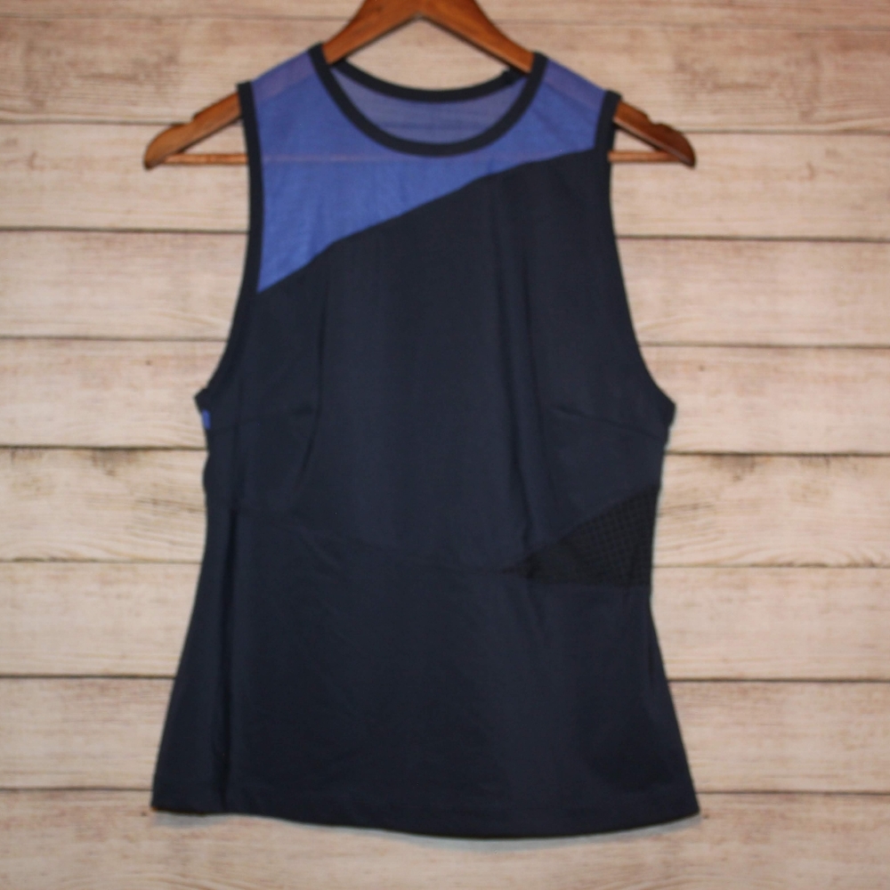 Joy Lab Geometric Navy Tank Top